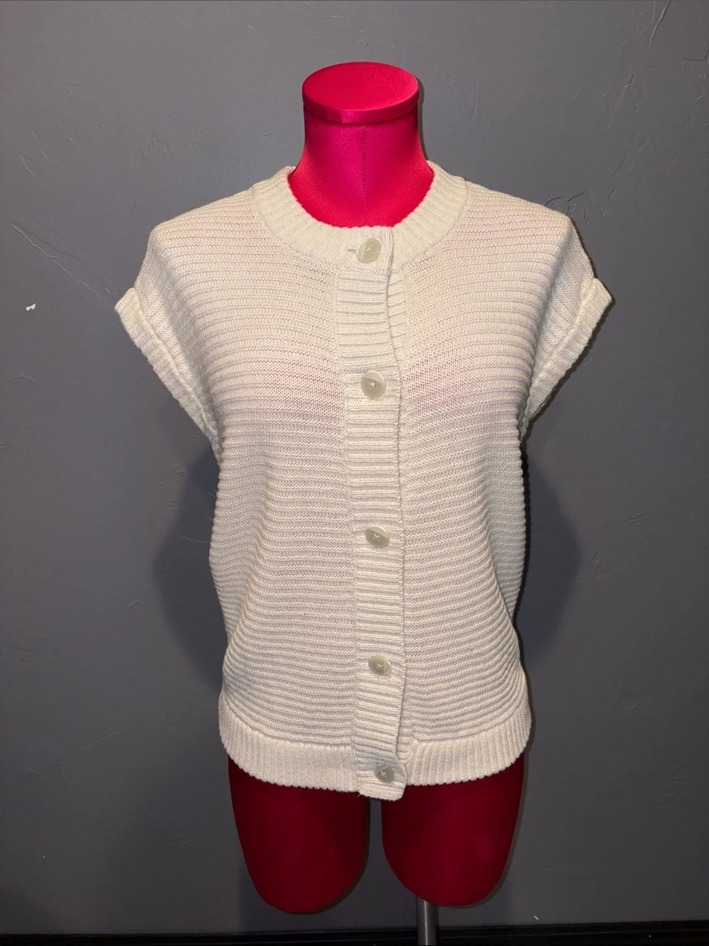 Talbots Haven ORGANIC COTTON LINEN SWEATER VEST